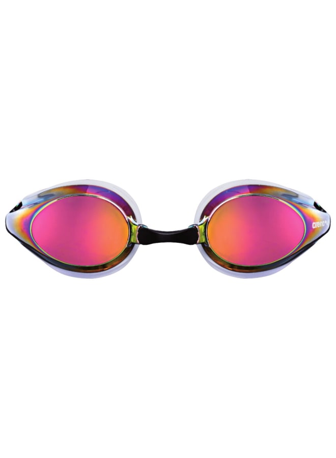 arena Tracks Mirror White-Redcopper-Black Goggles, Racing, Pool, Equipment, Uni Adult - Professional Racing Goggles for Competitive Swimmers - Image 2
